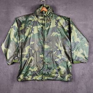 ORC Industries Wet Weather Parka Rain Jacket Mens Medium Green Woodland Hooded